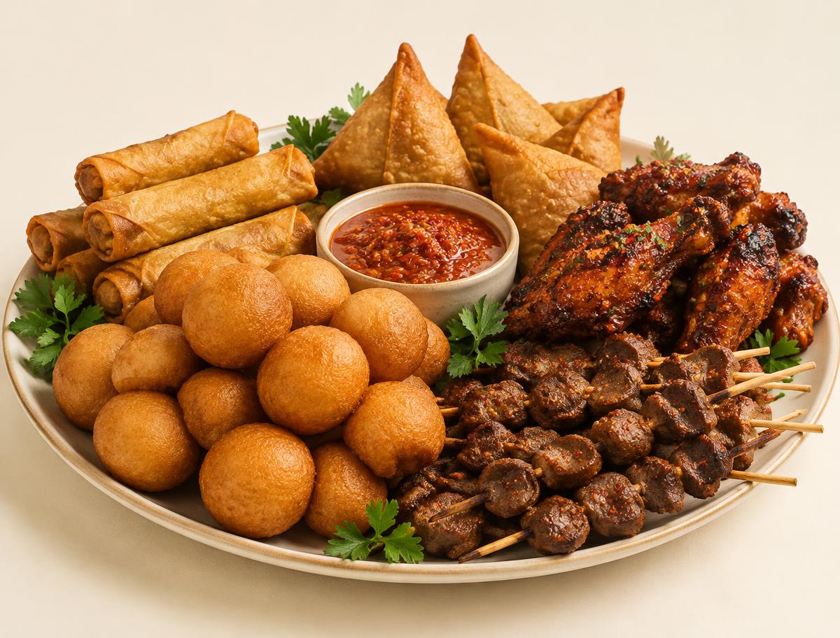 Nigerian small chops platter